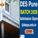 DES Pune University Admission Open for Session 2026; Apply Online @despu.edu.in